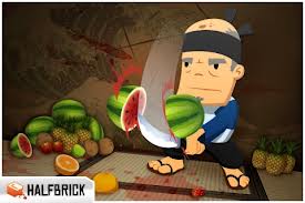 fruit ninja cho may khong cam ung